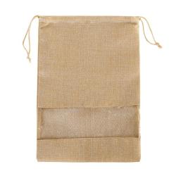 Gelory New Style Cotton And Linen Beam Shoe Bag Large Capacity Travel Waterproof Storage Shoe Bag Transparent Dustproof Shoe Bag
