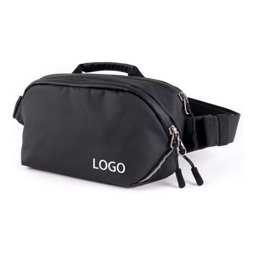 Oem Fashion Casual Waterproof sport fanny pack manufacturer multifunctional outdoor running black waist bag
