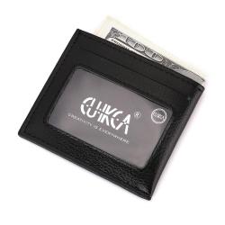 HF055 Business Card Holder Wallet For Men Lichee Pattern Driving License Card Short Credit Card Case Slim Pu Leather Coin Purse