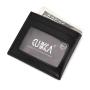 HF055 Business Card Holder Wallet For Men Lichee Pattern Driving License Card Short Credit Card Case Slim Pu Leather Coin Purse