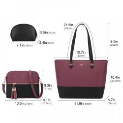 LOVEVOOK Leather Tote Bag Alibaba hot sale Purse 3 PCS Handbags Set Tote ladies Luxury Handbags for Women Hand Bags