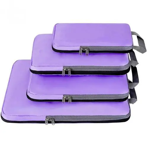 OEM Luxury 4/5pcs Extensible Storage Bag Foldable Luggage Compression Pouches Travel Organizers Packing Cubes