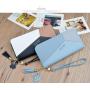 New ladies  long  style contrast color stitching zipper tassel large capacity wallet mobile phone bag wallets for women