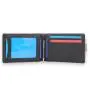 rfid blocking genuine leather carbon fiber wallet with strap men's thin bifold wallet with metal money clip