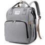 KBW369 New Fashion Mummy Bag Folding Cot Mother and Baby Backpack Large Capacity Handheld Bottle Nappy Shoulder Mother Bag