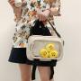 New Arrival Fashion Custom Ita Messenger Bags PU Leather See Through Transparent PVC Window Ita Bag with Toys