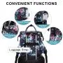 LOVEVOOK flower printing Women's Backpack for Laptop 15.6 Inch Waterproof university bags Work women travel laptop Backpacks