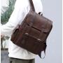 ZWY224 Wholesale Men Vintage Laptop Backpack PU Waterproof Wearable Fashion Backpack Daily Business Work Travel Shoulder Bag