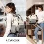 LOVEVOOK multiple pocket travelling backpack bag 15.6 17 inch work business backpacks with USB Port travel backpacks for women