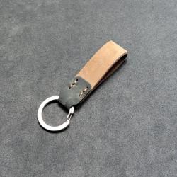 Wholesale Crazy Horse Cowhide Leather Key Holder Travel Keychain Holder Real Leather Smart Car Key Case Holder