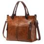 ZR760 Woman Bag Handbag Retro PU Fashion Female Portable Big High Quality Shoulder Underarm Bag Girl Versatile Tote Bag Shopping