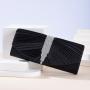 Wholesale rectangle evening bag pleated handbag banquet party clutch bag glitter pouch crystal bags for women