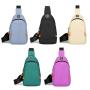 ZR757 Unisex Chest Bag Waterproof Shoulder Bag Sports Travel Crossbody Leisure Solid Color Business High Quality Bag Print logo