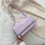 2021 Solid color Fashion Girl Purses Square Underarm Handbags PU Ladies Fashion Designer Women Shoulder Bag For Lady