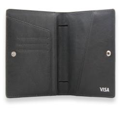Slim Passport Holder Promotion Travel Gift Custom RFID PU Leather Passport Wallet Cover For Travel