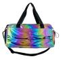 HR626 Luggage Bag Unisex Handheld Colorful Oxford Cloth Luggage Bag Short Distance Hiking Waterproof Travel Fitness Shoulder Bag