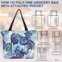Gelory Reusable Foldable Washable Ladies Fashion Shopping Bag Custom Shopping Tote Bag With Handle