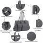 2022 LOVEVOOK Women 15.6in Waterproof Leather Computer Bag Work Tote Bags Large ladies Handbags Briefcase Laptop Bags