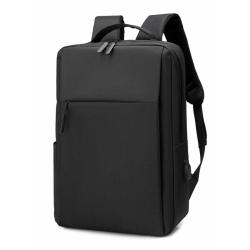 HR087 USB Charging Laptop Backpack Solid Color Polyester Business Shoulder Bag Waterproof Lightweight Comfort Simple Handbag