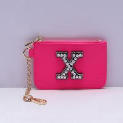 Wholesale woman custom purse money zipper pouch bag business card magic wallets for women fashionable badge holder