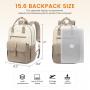 15.6 In Laptop Bag with USB Port Waterproof Travel Anti-theft Computer Work bags College Daypack Purse Laptop Backpack for women