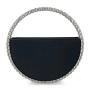 fashion women elegant big diamond round handle party bags ladies bling wedding purse girls crystal evening clutch purse bags