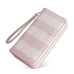OEW208 Business ID Credit Card Holder Hot Sale Fashion Design Women Wallet Long Handhelding Wallet Double Zipper Coin Purse