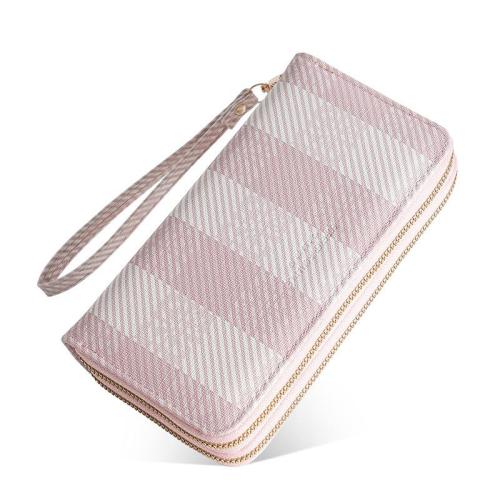 OEW208 Business ID Credit Card Holder Hot Sale Fashion Design Women Wallet Long Handhelding Wallet Double Zipper Coin Purse