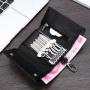 OEW070 New RFID Card Holder Pop Up Minimalist Mini Wallet Men Genuine Leather Wallets Money Clip Purse For Men Leather Wallet