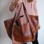 Classic Retro Women's Bags Simple Casual New Large Bag Soft Leather Large Capacity Shoulder Tote Bags PU Leather With Pockets