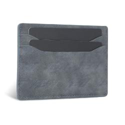 New Business Credit Id Leather Card Holder Wallet Customized Material Logo For Multiple Card Slots Design PU Leather Card Case