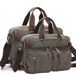 Two Size Casual Canvas Travel Handbag Briefcase Messenger Bag for Men Business Trip Shoulder bag 16in Laptop Handbags book bag
