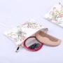 High Quality 8 OZ Canvas Zipper Makeup Bag Natural Cotton Cosmetic Brush Packaging Makeup Pouch With Logo
