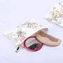 High Quality 8 OZ Canvas Zipper Makeup Bag Natural Cotton Cosmetic Brush Packaging Makeup Pouch With Logo