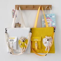 Newest Canvas Women Tote Bags Fashion On 2024 Students Large Capacity Handbags Casual Shoulder Crossbody Bags For Ladies Bolsos