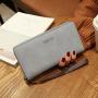2024 Women's Waterproof Korean Style Long Wallet Multifunctional Card and Mobile Phone Bag Coin Purse