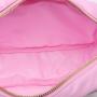 Keymay Custom Chenille Letter Patches Pink Travel Toiletry Zipper Pouch Makeup Bags for Women Cosmetic Bag Wholesale