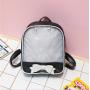 Clear transparent women backpack Ita bag custom design backpack PU leather Ita backpack with clear window