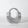 2024 Wholesale New Luxury Designer Mini Handbag Ladies Sling Crossbody Bag Hand Woven Noodle Women Rainbow Clutch Small Hand Bag