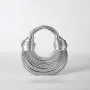 2024 Wholesale New Luxury Designer Mini Handbag Ladies Sling Crossbody Bag Hand Woven Noodle Women Rainbow Clutch Small Hand Bag