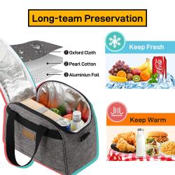 2024 New Innovations Insulated Lunch Bag for Women Reusable Lunch Box Cute Cooler Tote for Work Picnic or Travel