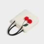 2024 Wholesale Soft Faux Fur Bag Leather Handbag For Women With Removable Charm Leaf Balls