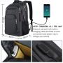 ZF081 New Computer Backpack Male Polyester Waterproof Wear Travel Outdoor Shoulder Bag Laptop Business  Bag USB Port