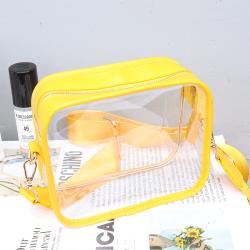 Fashion Mini Shoulder Bag Candy Color Shoulder Bag Clear Jelly Clutch Purse Transparent Handbag For Summer Holiday