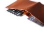 Handmade natural leather slim wallet for men and women pu leather ultra thin wallets