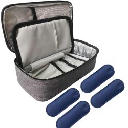 Organizer Portable and Reusable Diabetic Insulin Cooler Case with Ice Pack Diabetic Organizer Medical Travel Cooler Bag pouch