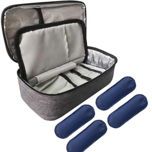 Organizer Portable and Reusable Diabetic Insulin Cooler Case with Ice Pack Diabetic Organizer Medical Travel Cooler Bag pouch