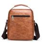 ZR534 Men Bag New Leather Briefcase Handbag backpack Single Shoulder Crossbody Bag PU Business Youth Vertical Boy Shoulder Bag