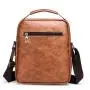 ZR534 Men Bag New Leather Briefcase Handbag backpack Single Shoulder Crossbody Bag PU Business Youth Vertical Boy Shoulder Bag