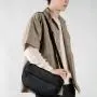 Custom Wholesale Oxford cloth casual Crossbody Chest messenger bag solid color black square bag mens shoulder bag 2024